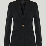 Versace Single-breasted tailored blazer