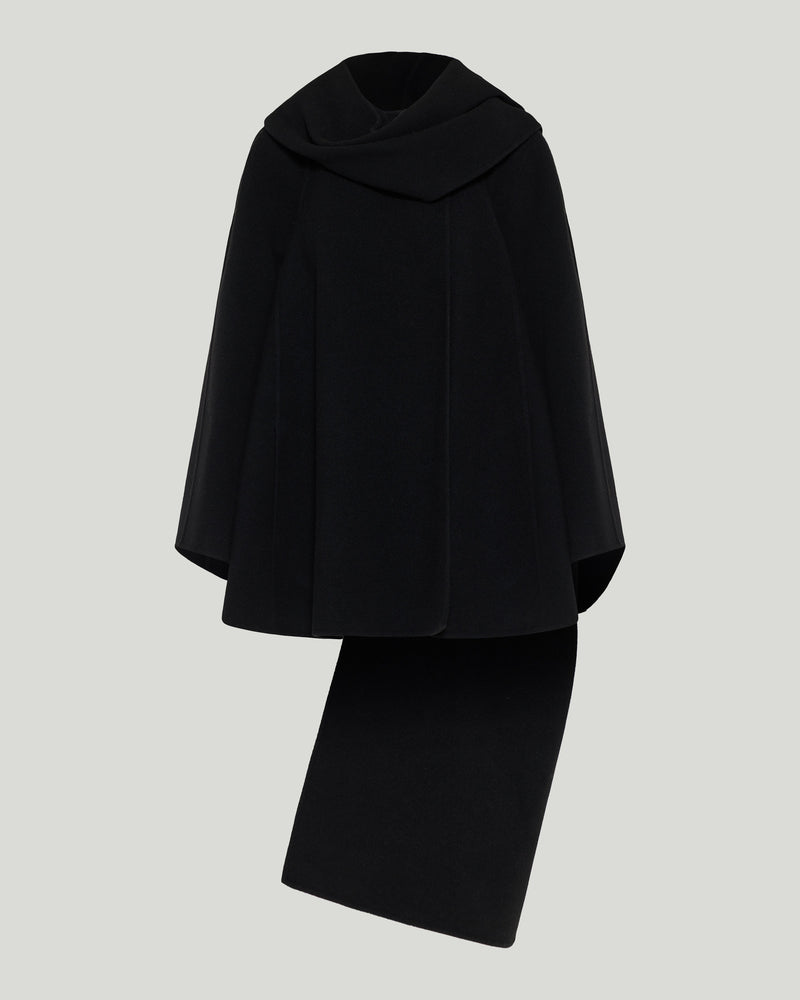 ALAÏA Double Face cashmere scarf coat