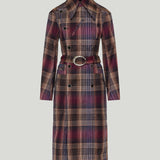 Rabanne checked wool belted coat