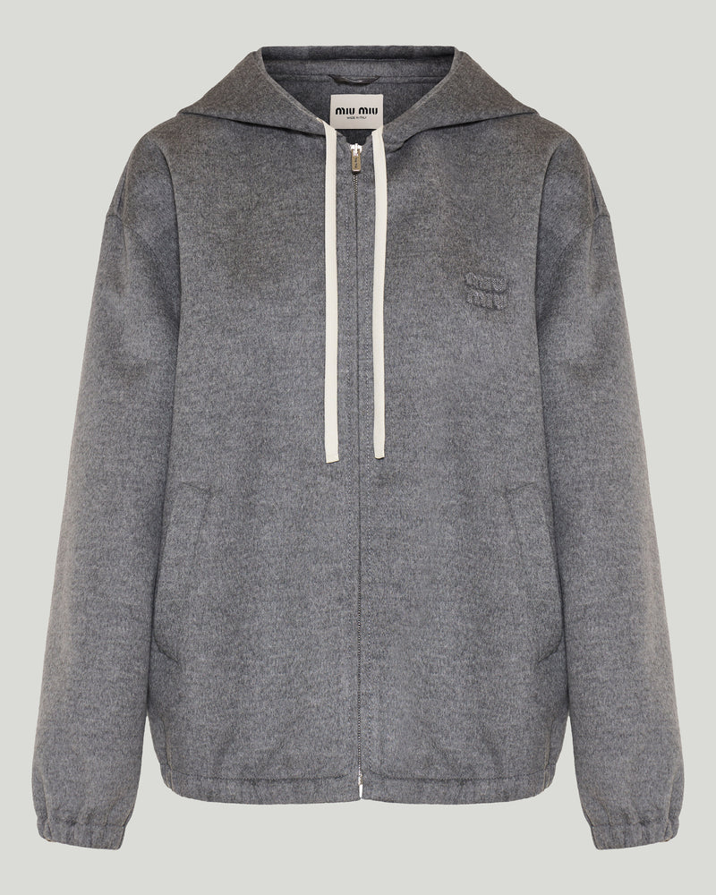 Miu Miu Zip-up hooded jacket