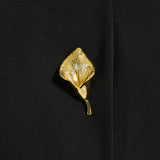 Carolina Herrera puff-sleeve jacket with calla lily buttons