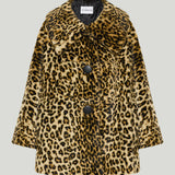 Givenchy Leopard faux fur coat