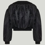 Givenchy Off shoulder cropped bomber jacket