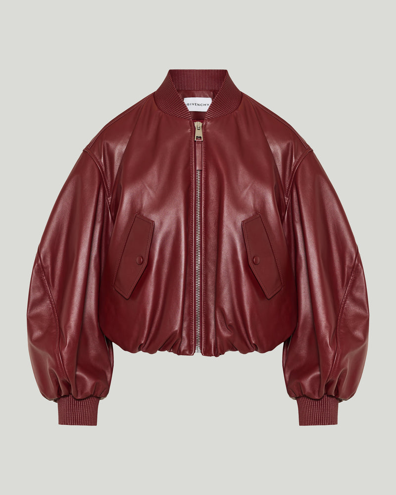Givenchy cropped Cocoon nappa leather bomber
