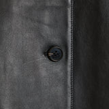 Theory boxy cuff leather jacket