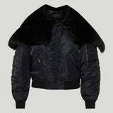 Gucci Shearling padded bomber jacket