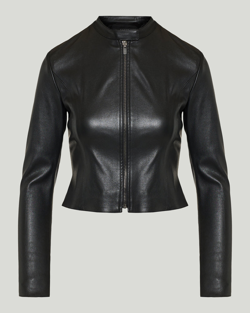 GUCCI Lightweight stretch leather jacket