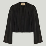 Valentino Garavani Silk-crepe cropped jacket