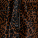Toteme Leopard-print calf-hair coat