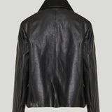 Toteme Tie-neck leather jacket