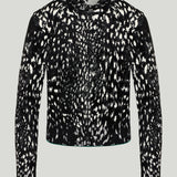 Tom Ford Animal-jacquard velvet cardigan