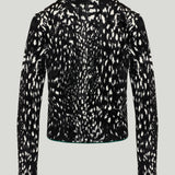 Tom Ford Animal-jacquard velvet cardigan