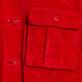 Tom Ford Gathered suede jacket