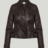 Miu Miu Crinkled leather jacket