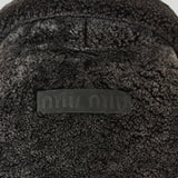 Miu Miu Single-breasted fleece coat