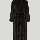 The Frankie Shop Daph faux fur padded trench coat