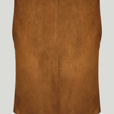 Miu Miu Waxed suede top