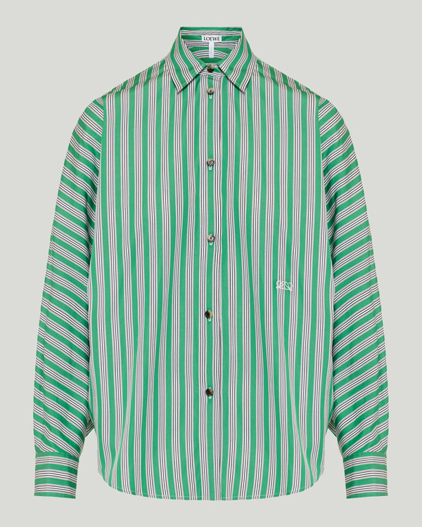 Loewe Striped cotton-poplin shirt