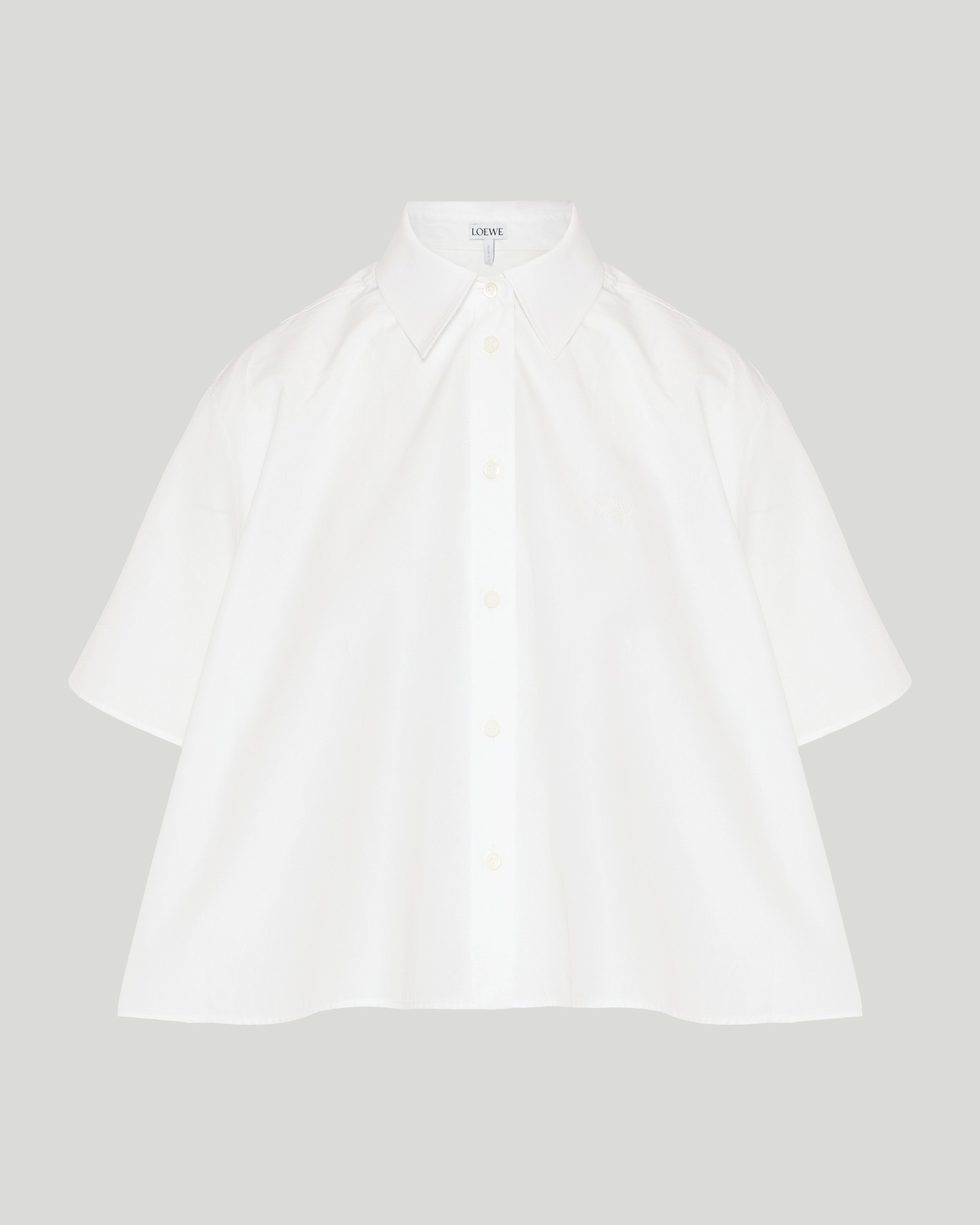 Loewe Short sleeve trapeze cotton shirt – Luisa World