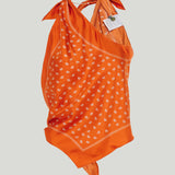 Christopher Esber Bandana draped silk top