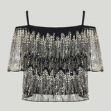 Rabanne Embroidered short sleeve top