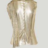 Rabanne Chainmail asymmetric top