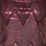 Rabanne Lace-trimmed chainmail top