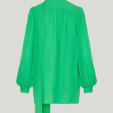 Valentino Garavani Tie-neck silk georgette blouse