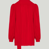 Valentino Garavani Scarf-detailed silk georgette blouse