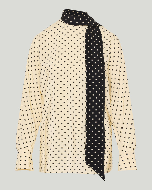 Valentino Garavani Polka-dot Blouse with side bow
