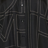Toteme Embroidered silk twill shirt