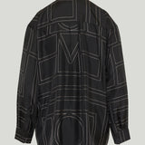 Toteme Embroidered silk twill shirt