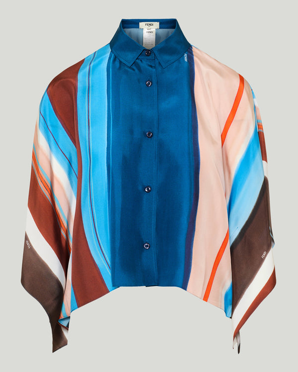 Fendi striped silk shirt