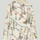 Versace Printed silk twill shirt