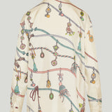 Versace Printed silk twill shirt