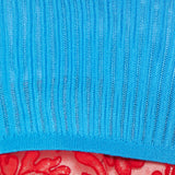 Versace Lace-trim ribbed knit tank top
