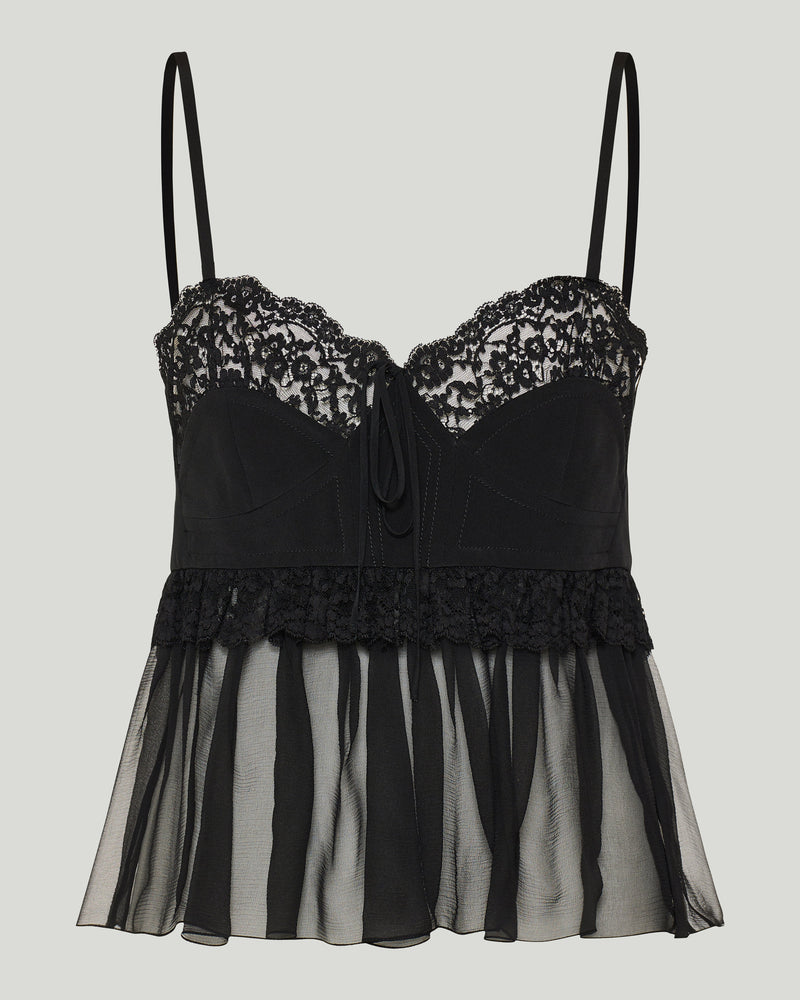 Chloé ruffled silk crêpe de chine top