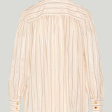 Chloé Gathered cotton poplin blouse