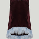 La DoubleJ Scala feather-trimmed top