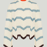La DoubleJ Chevron crop sweater