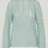 Guest in Residence Cable mock-neck top