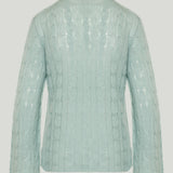 Guest in Residence Cable mock-neck top