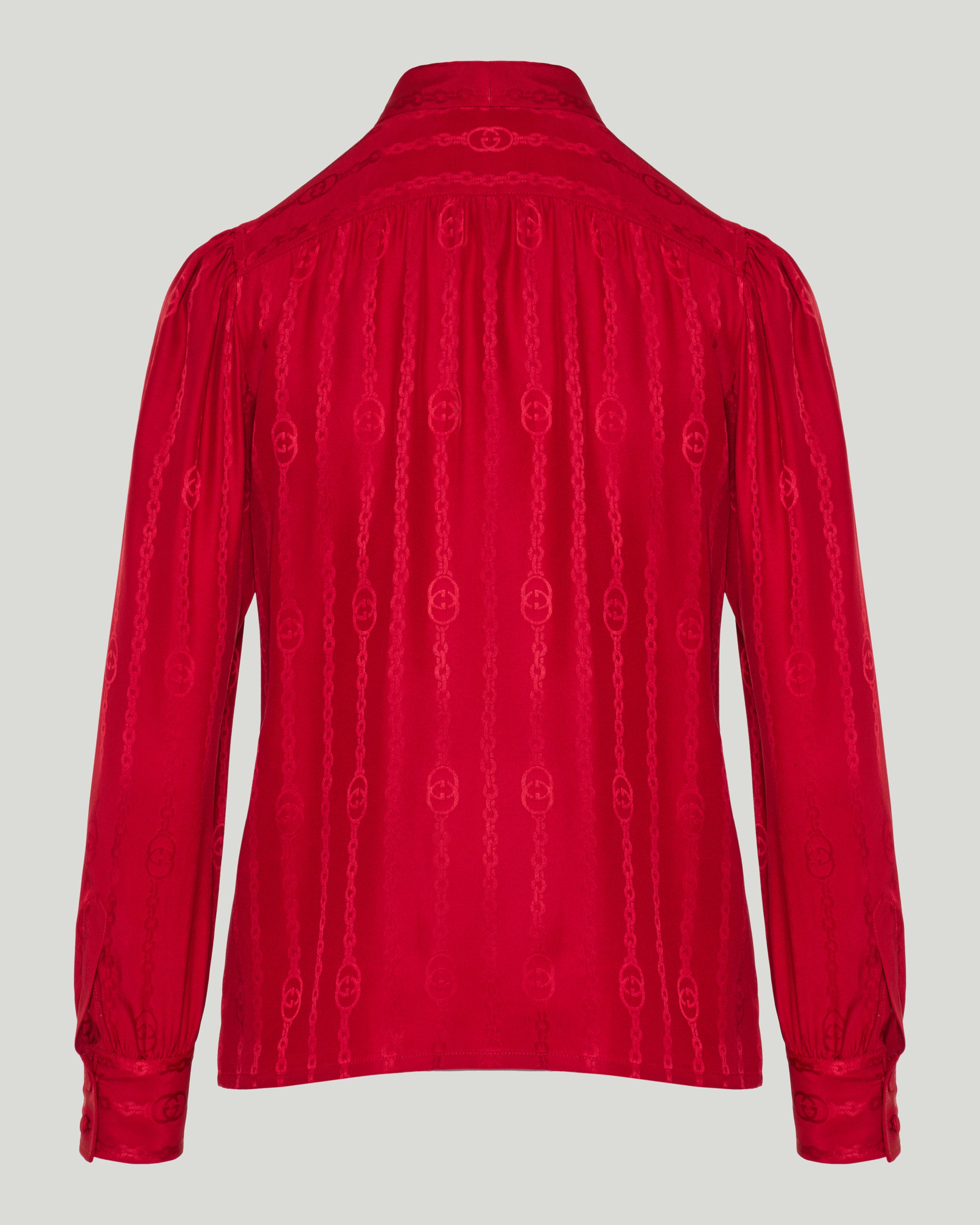 Gucci Interlocking G chain silk jacquard shirt – Luisa World