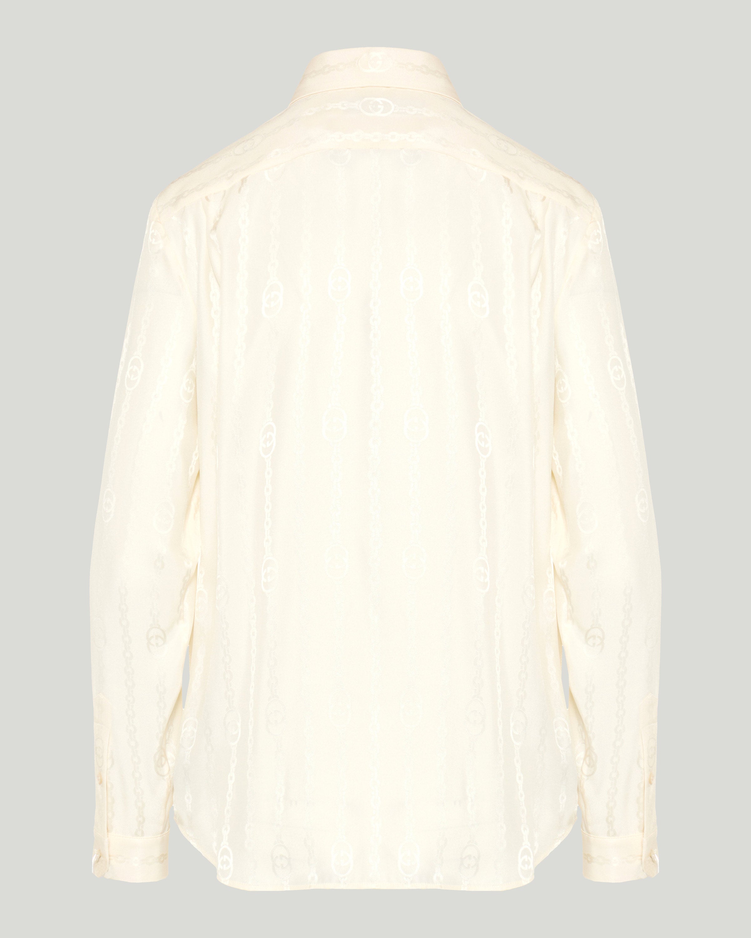 gucci dress shirt Gucci Silk shirt with iconic print – Luisa World