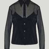 Gucci Silk stretch chiffon shirt
