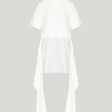 Alaïa Asymmetric cotton jersey t-shirt