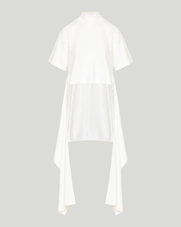 Alaïa Asymmetric cotton jersey t-shirt