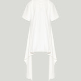 Alaïa Asymmetric cotton jersey t-shirt