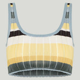 Alaïa Striped cropped tank top