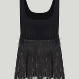 Alaïa Fringed knit top
